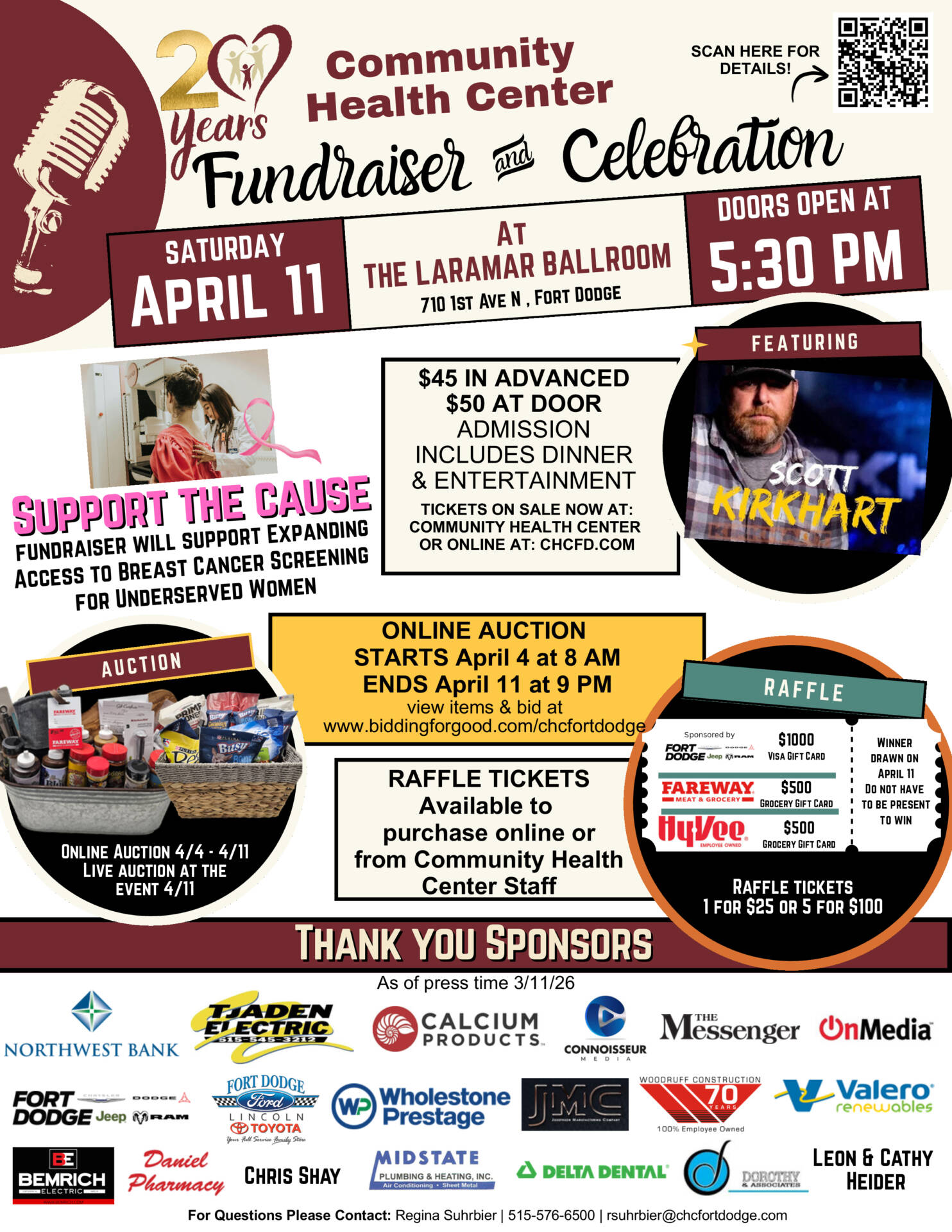 Fundraiser Anniversary Flyer
